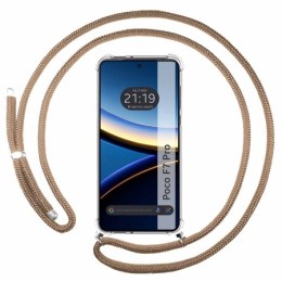 Funda Colgante Transparente para Xiaomi Poco F7 Pro 5G con Cordon Camel