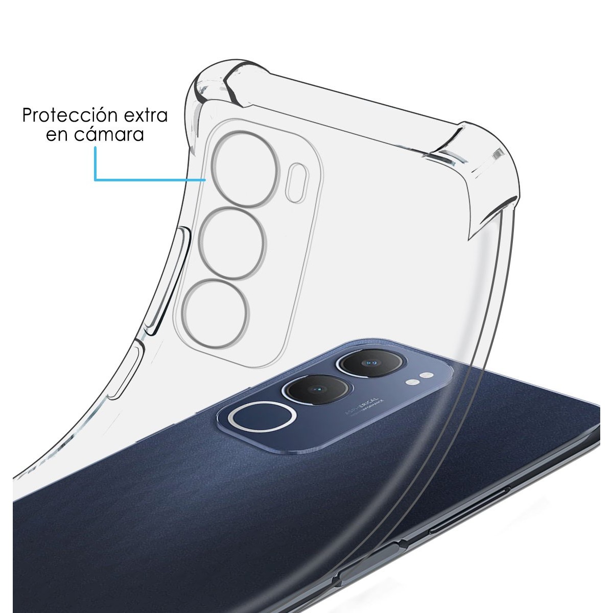 Funda Silicona Antigolpes Transparente para Vivo Y19s