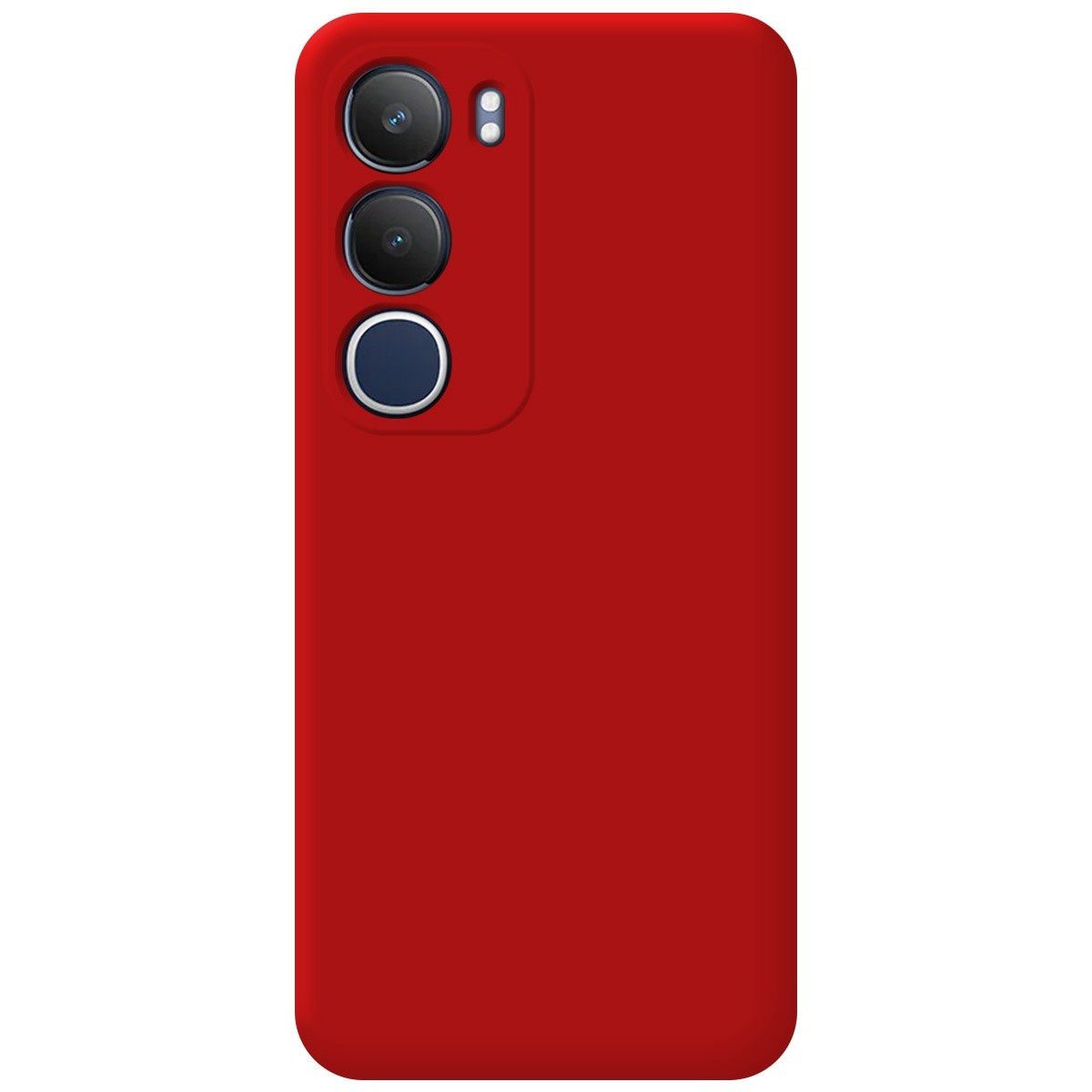 Funda Silicona Líquida Ultra Suave para Vivo Y19s color Roja