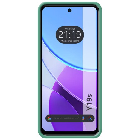 Funda Silicona Líquida Ultra Suave para Vivo Y19s color Verde