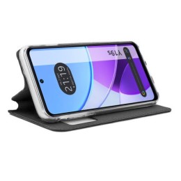 Funda Libro Soporte con Ventana para Vivo Y19s color Negra 2