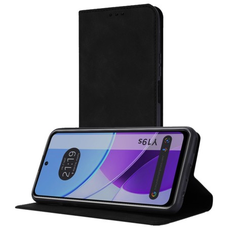 Funda Libro de Polipiel con tarjetero para Vivo Y19s color Negra
