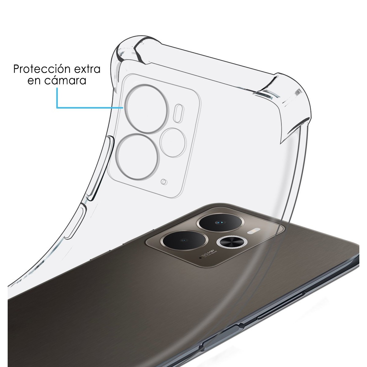 Funda Silicona Antigolpes Transparente para Realme 14 5G / 14T 5G