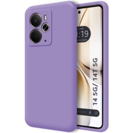 Funda Silicona Líquida Ultra Suave para Realme 14 5G / 14T 5G color Morada