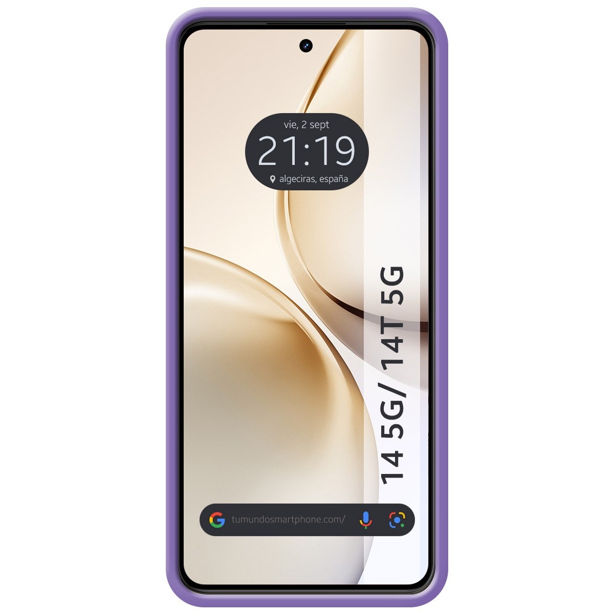 Funda Silicona Líquida Ultra Suave para Realme 14 5G / 14T 5G color Morada