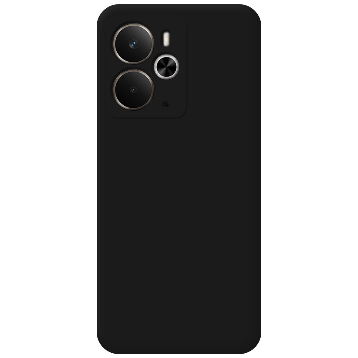 Funda Silicona Líquida Ultra Suave para Realme 14 5G / 14T 5G color Negra
