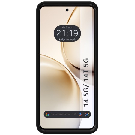 Funda Silicona Líquida Ultra Suave para Realme 14 5G / 14T 5G color Negra