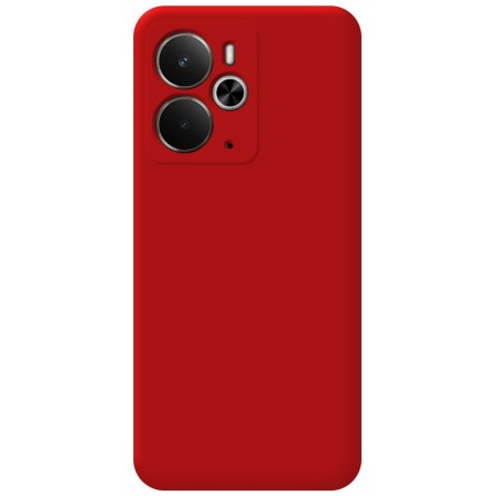 Funda Silicona Líquida Ultra Suave para Realme 14 5G / 14T 5G color Roja