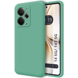 Funda Silicona Líquida Ultra Suave para Realme 14 5G / 14T 5G color Verde