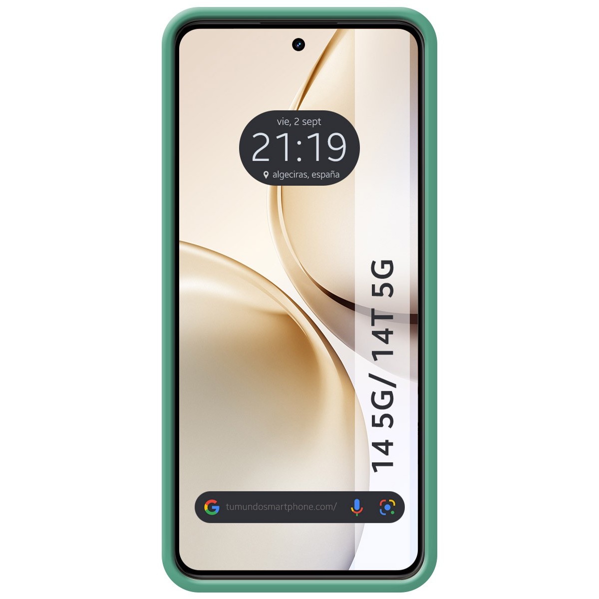 Funda Silicona Líquida Ultra Suave para Realme 14 5G / 14T 5G color Verde