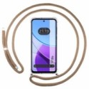 Funda Colgante Transparente para Vivo Y19s con Cordon Camel
