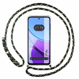 Funda Colgante Transparente para Vivo Y19s con Cordon Verde / Dorado