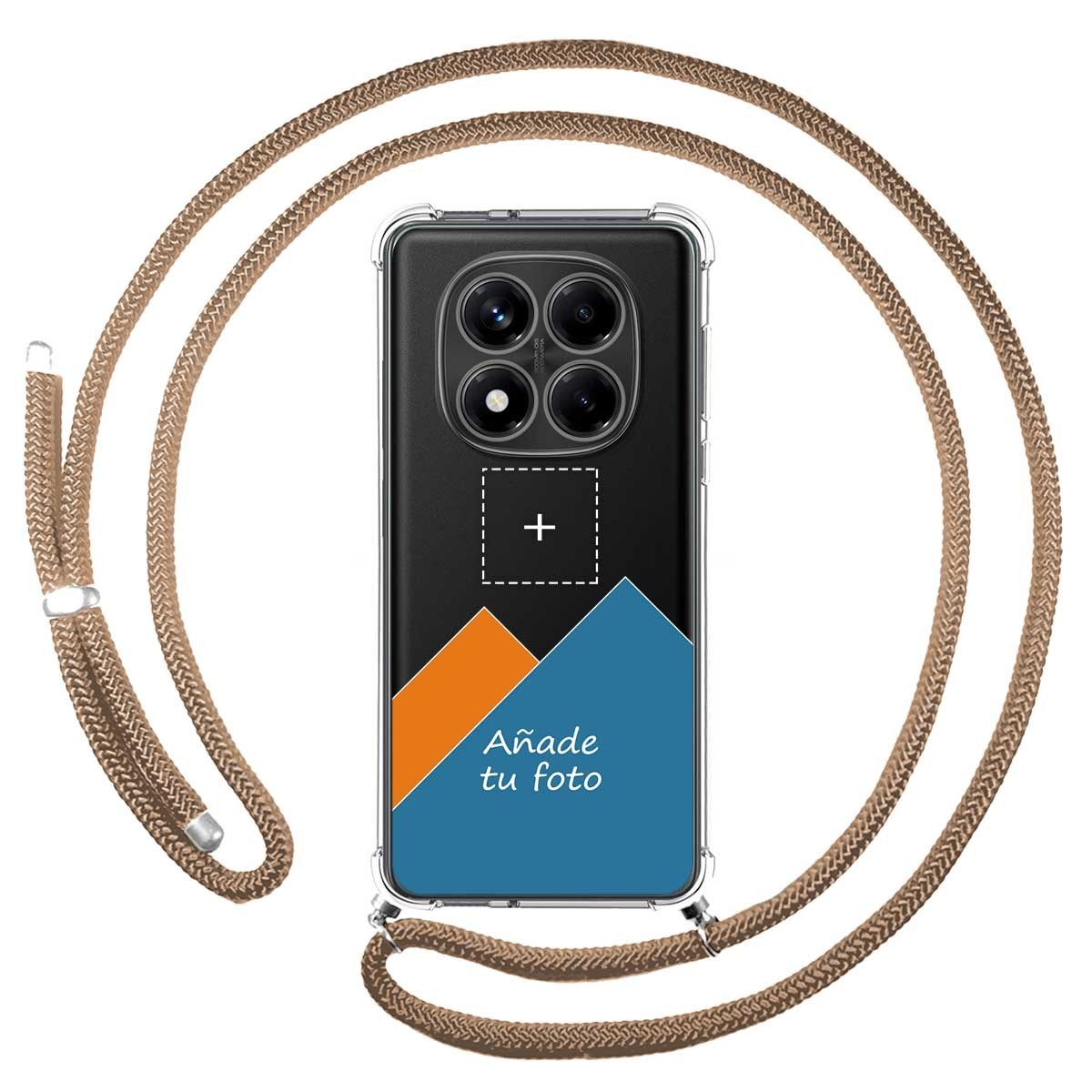 Personaliza tu Funda Colgante Transparente para Xiaomi Redmi Note 14 Pro 4G con Cordon Camel Dibujo Personalizada