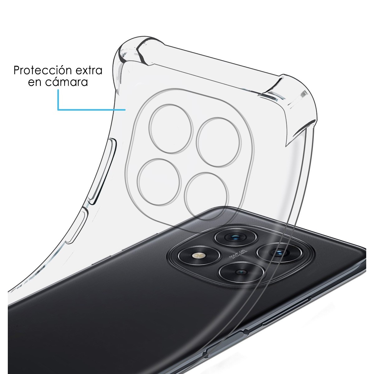 Funda Silicona Antigolpes Transparente para Xiaomi Redmi Note 14 Pro 4G