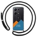 Personaliza tu Funda Colgante Transparente para Xiaomi Redmi Note 14S con Cordon Negro Dibujo Personalizada