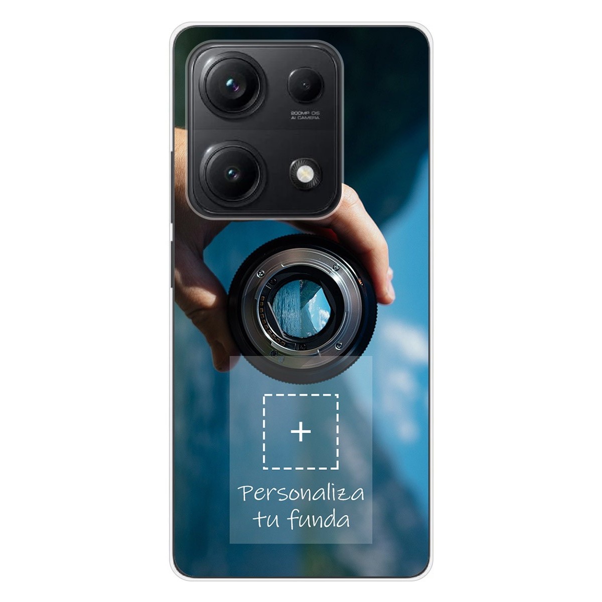 Personaliza tu Funda Silicona Gel Tpu Transparente con tu Fotografia para Xiaomi Redmi Note 14S Dibujo Personalizada