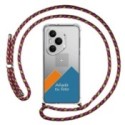 Personaliza tu Funda Colgante Transparente para Huawei Honor 400 Pro 5G con Cordon Rosa / Dorado Dibujo Personalizada