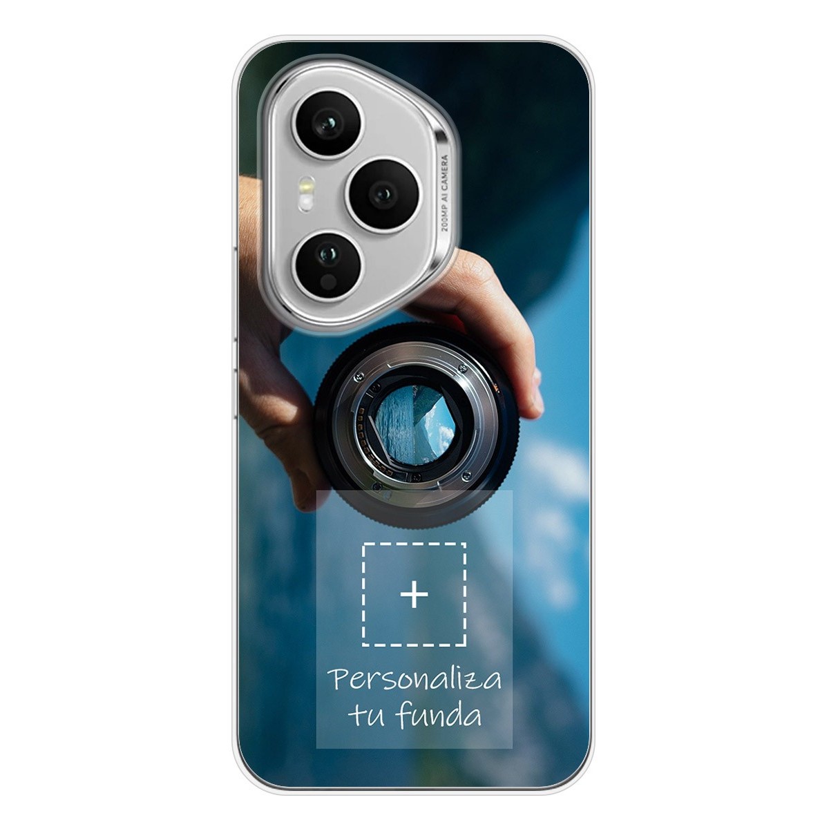 Personaliza tu Funda Silicona Gel Tpu Transparente con tu Fotografia para Huawei Honor 400 Pro 5G Dibujo Personalizada