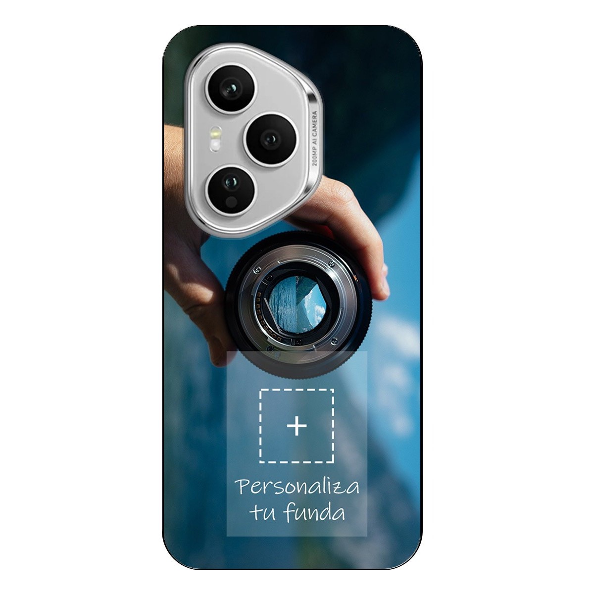 Personaliza tu Funda Silicona Gel Tpu Negra con tu Fotografia para Huawei Honor 400 Pro 5G Dibujo Personalizada