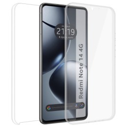 Funda Doble Transparente Pc + Tpu Full Body 360 para Xiaomi Redmi Note 14 4G