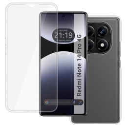Funda Doble Transparente Pc + Tpu Full Body 360 para Xiaomi Redmi Note 14 Pro 4G 2