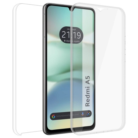 Funda Doble Transparente Pc + Tpu Full Body 360 para Xiaomi Redmi A5
