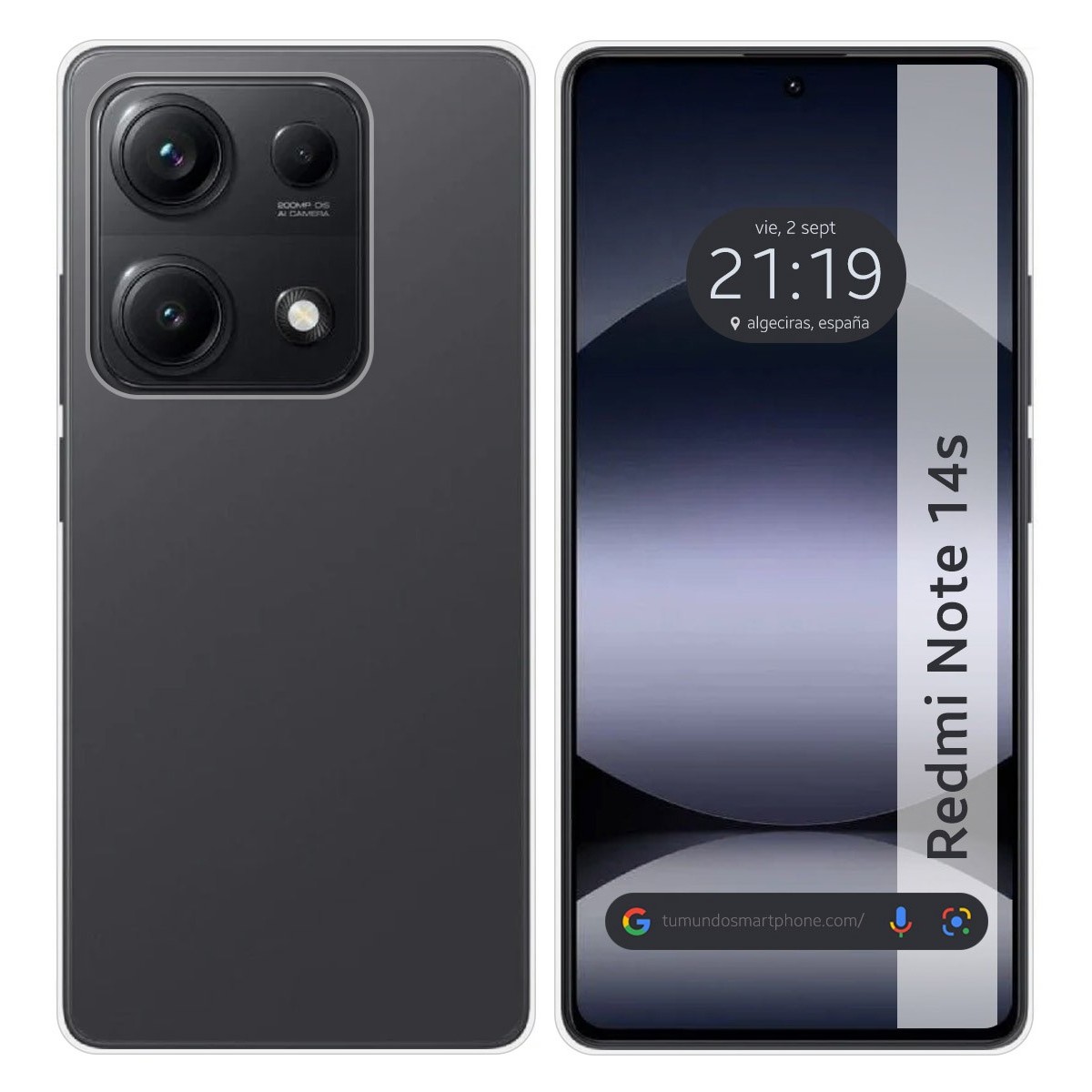 Funda Silicona Gel TPU Transparente para Xiaomi Redmi Note 14S