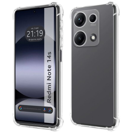Funda Silicona Antigolpes Transparente para Xiaomi Redmi Note 14S