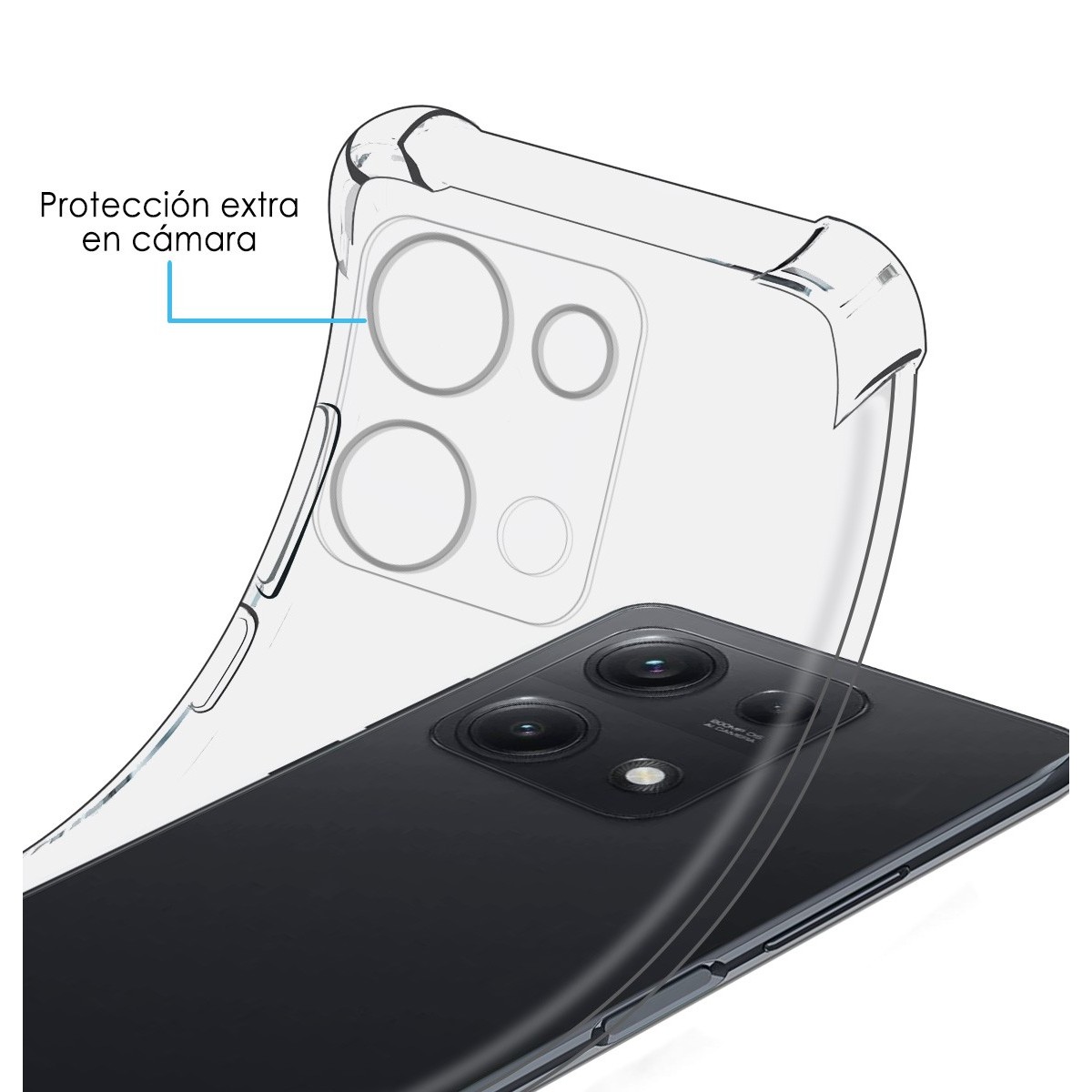 Funda Silicona Antigolpes Transparente para Xiaomi Redmi Note 14S