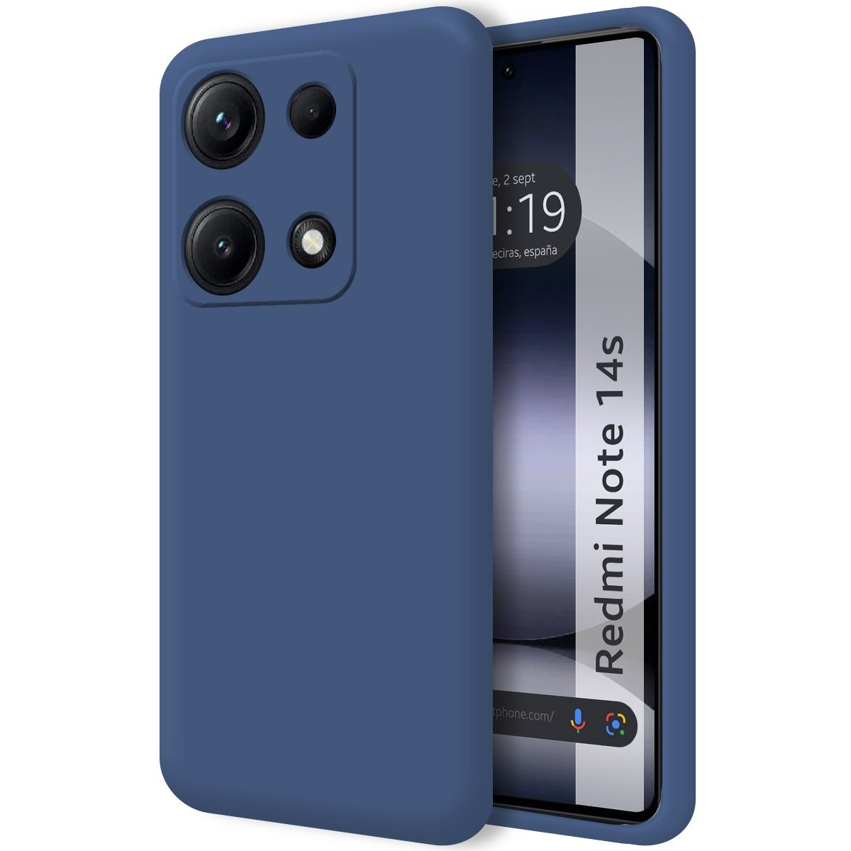 Funda Silicona Líquida Ultra Suave para Xiaomi Redmi Note 14S color Azul
