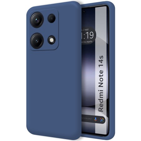 Funda Silicona Líquida Ultra Suave para Xiaomi Redmi Note 14S color Azul