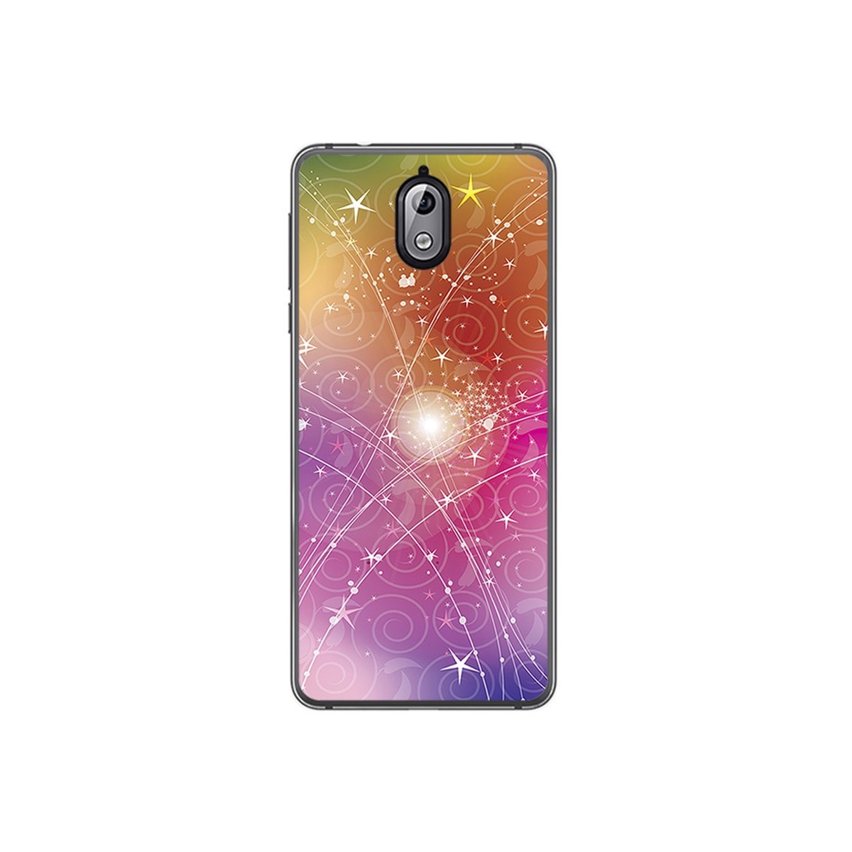 Funda Gel Tpu para Nokia 3.1 (2018) Diseño Abstracto Dibujos