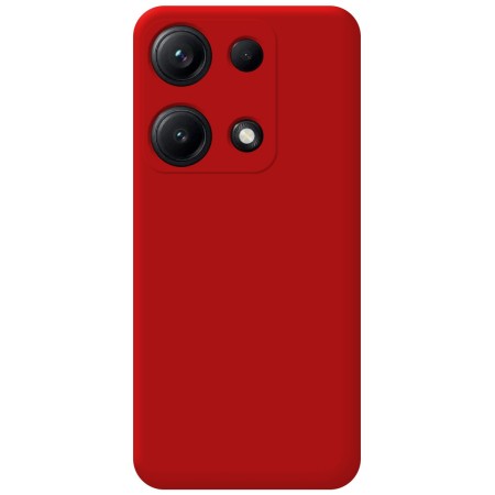 Funda Silicona Líquida Ultra Suave para Xiaomi Redmi Note 14S color Roja