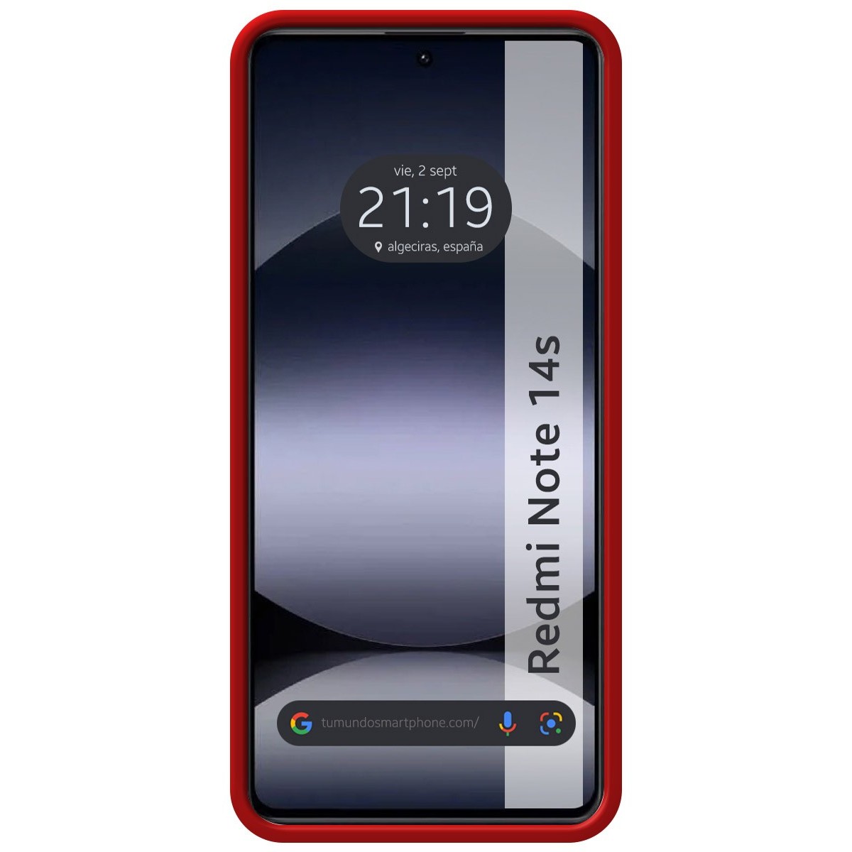 Funda Silicona Líquida Ultra Suave para Xiaomi Redmi Note 14S color Roja