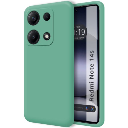 Funda Silicona Líquida Ultra Suave para Xiaomi Redmi Note 14S color Verde