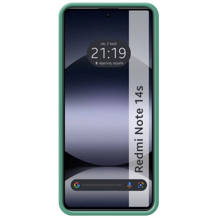 Funda Silicona Líquida Ultra Suave para Xiaomi Redmi Note 14S color Verde