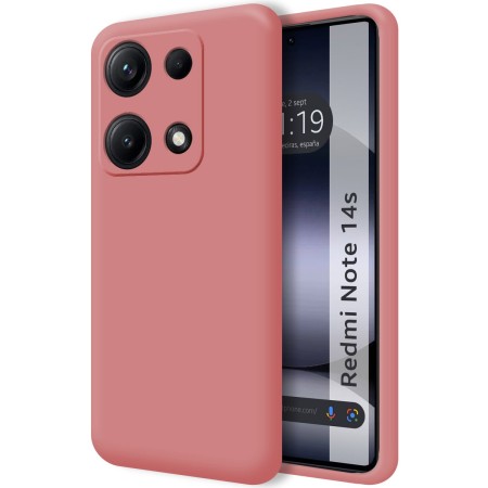 Funda Silicona Líquida Ultra Suave para Xiaomi Redmi Note 14S color Rosa