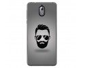 Funda Gel Tpu para Nokia 3.1 (2018) Diseño Barba Dibujos
