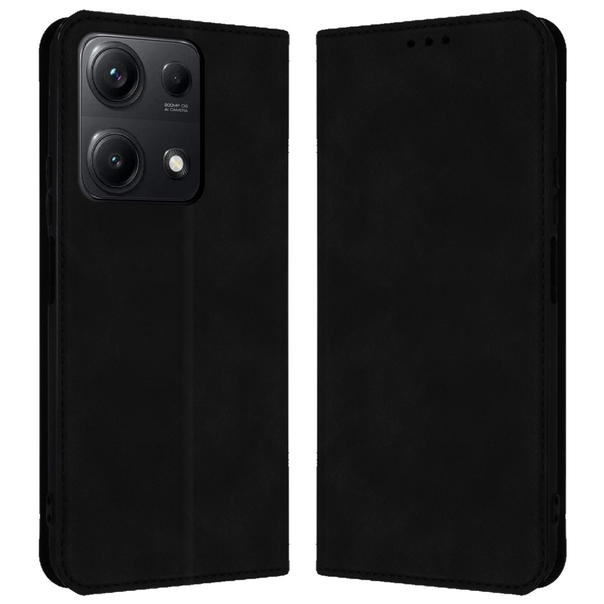 Funda Libro de Polipiel con tarjetero para Xiaomi Redmi Note 14S color Negra