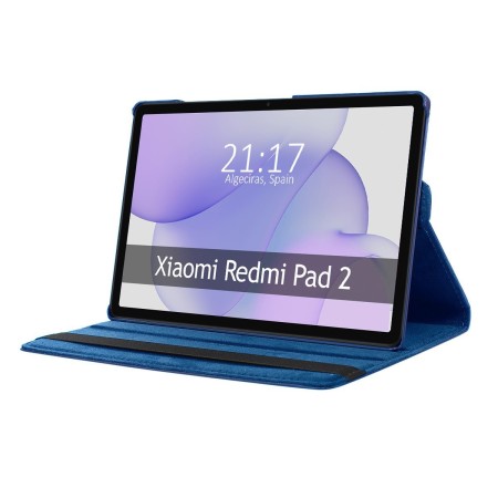 Funda Giratoria 360 para Xiaomi Redmi Pad 2 color Azul