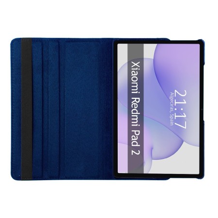 Funda Giratoria 360 para Xiaomi Redmi Pad 2 color Azul