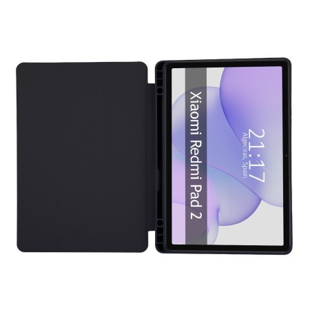 Funda con tapa Smart para Xiaomi Redmi Pad 2 color Negra