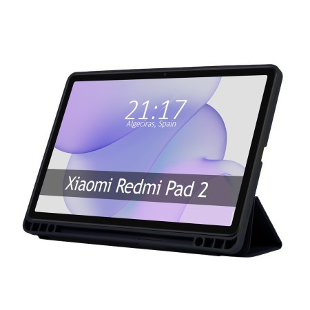 Funda con tapa Smart para Xiaomi Redmi Pad 2 color Negra