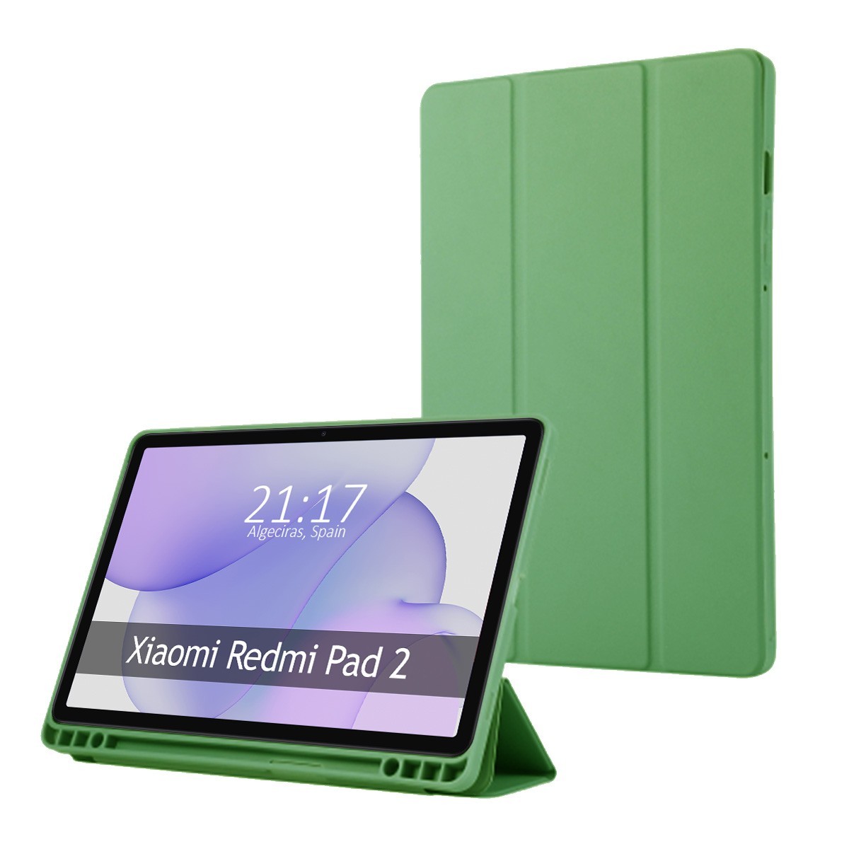Funda con tapa Smart para Xiaomi Redmi Pad 2 color Verde