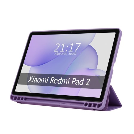 Funda con tapa Smart para Xiaomi Redmi Pad 2 color Morada