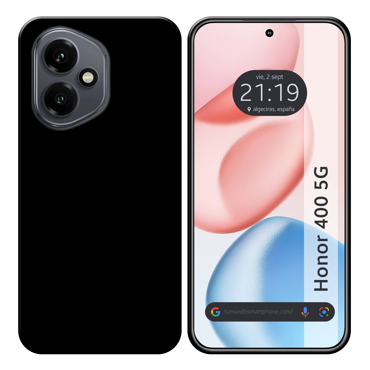 Funda Silicona Gel TPU Negra para Huawei Honor 400 5G