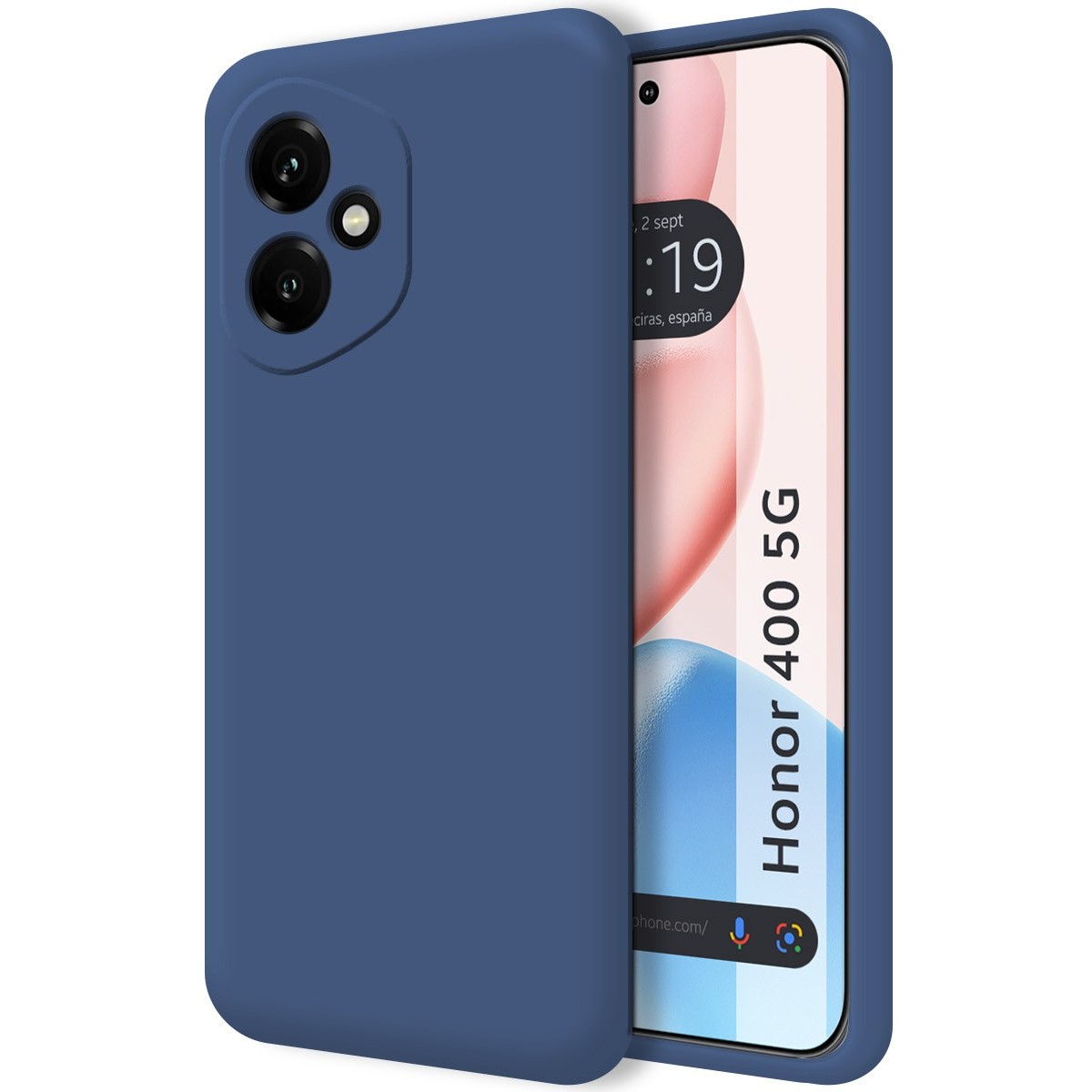 Funda Silicona Líquida Ultra Suave para Huawei Honor 400 5G color Azul