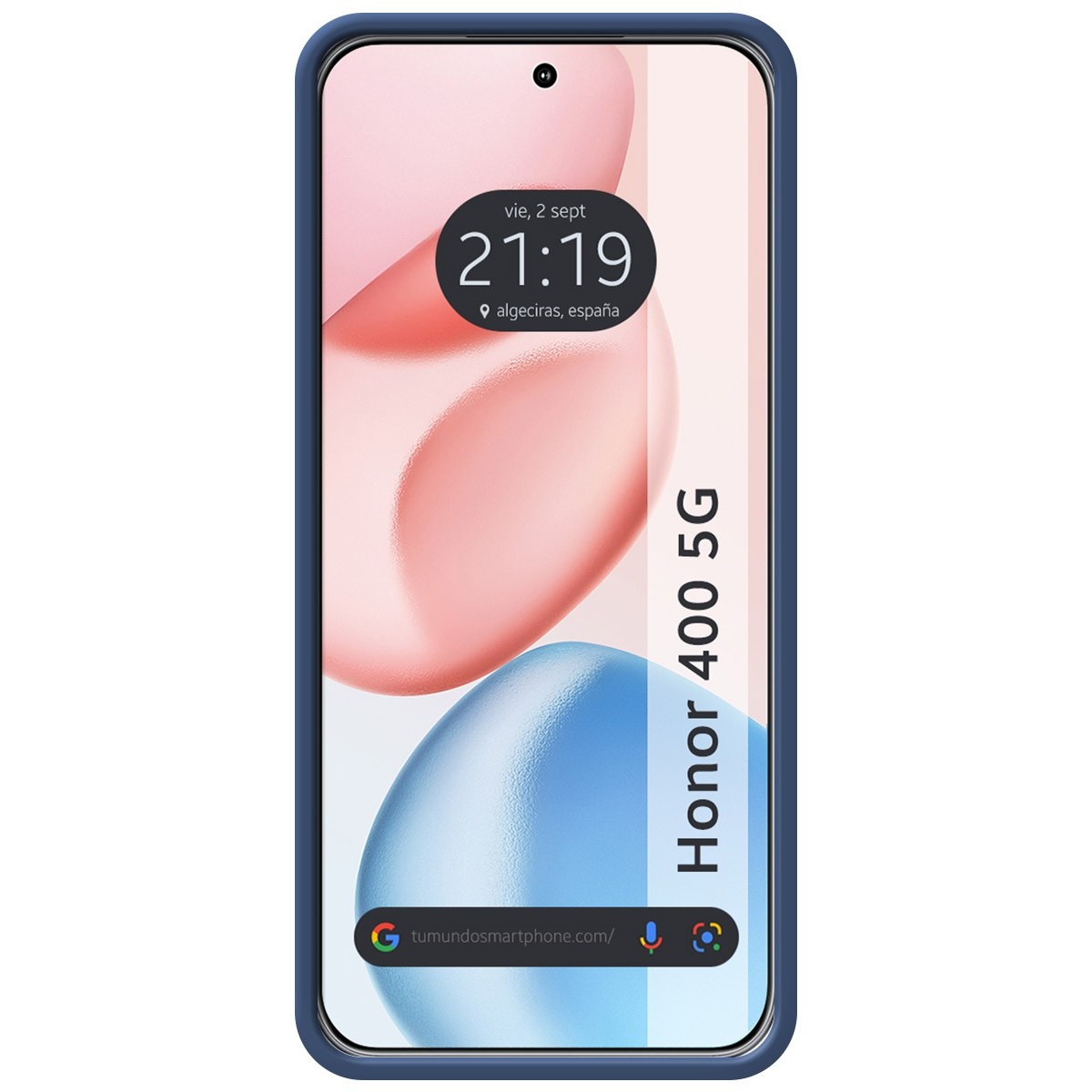 Funda Silicona Líquida Ultra Suave para Huawei Honor 400 5G color Azul