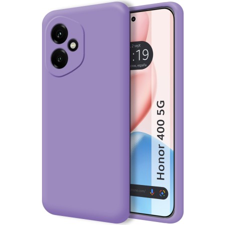 Funda Silicona Líquida Ultra Suave para Huawei Honor 400 5G color Morada