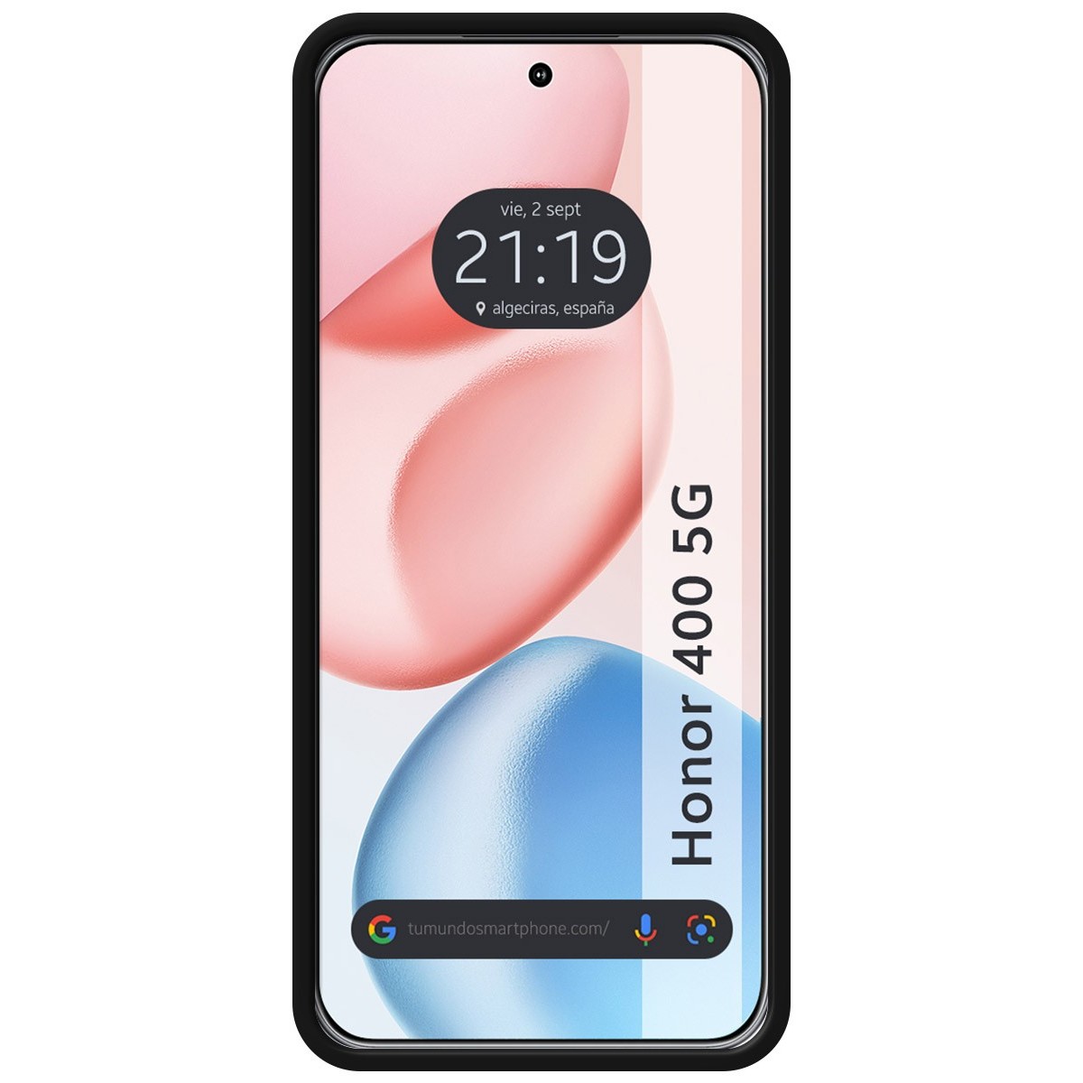 Funda Silicona Líquida Ultra Suave para Huawei Honor 400 5G color Negra